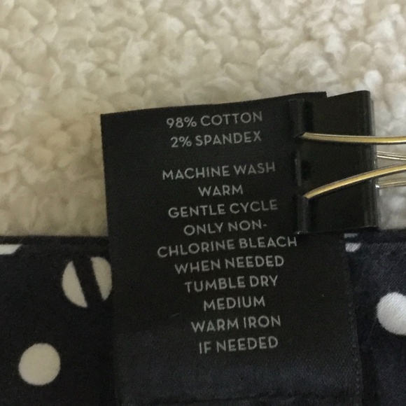 Ann Taylor Signature Capri Black White Circle - Sz 10 - Picture 9 of 9